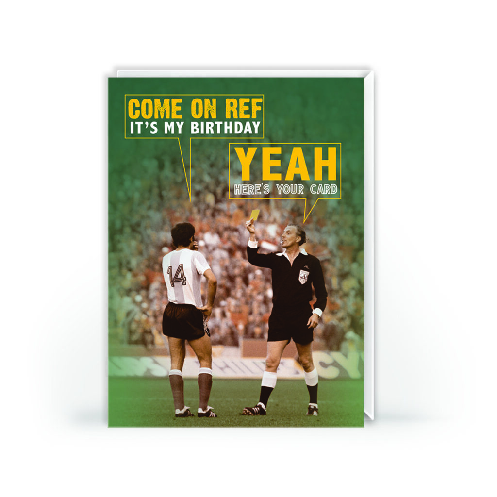 Here's Your Card Humorous Football Birthday Card