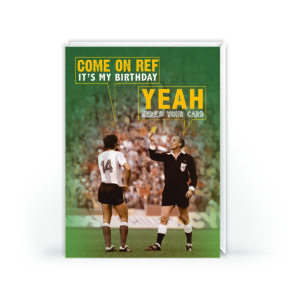 Here's Your Card Humorous Football Birthday Card