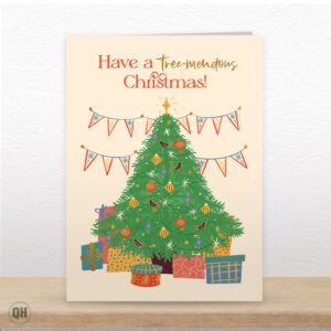 Have A Treemendous Christmas - Foiled Christmas Card
