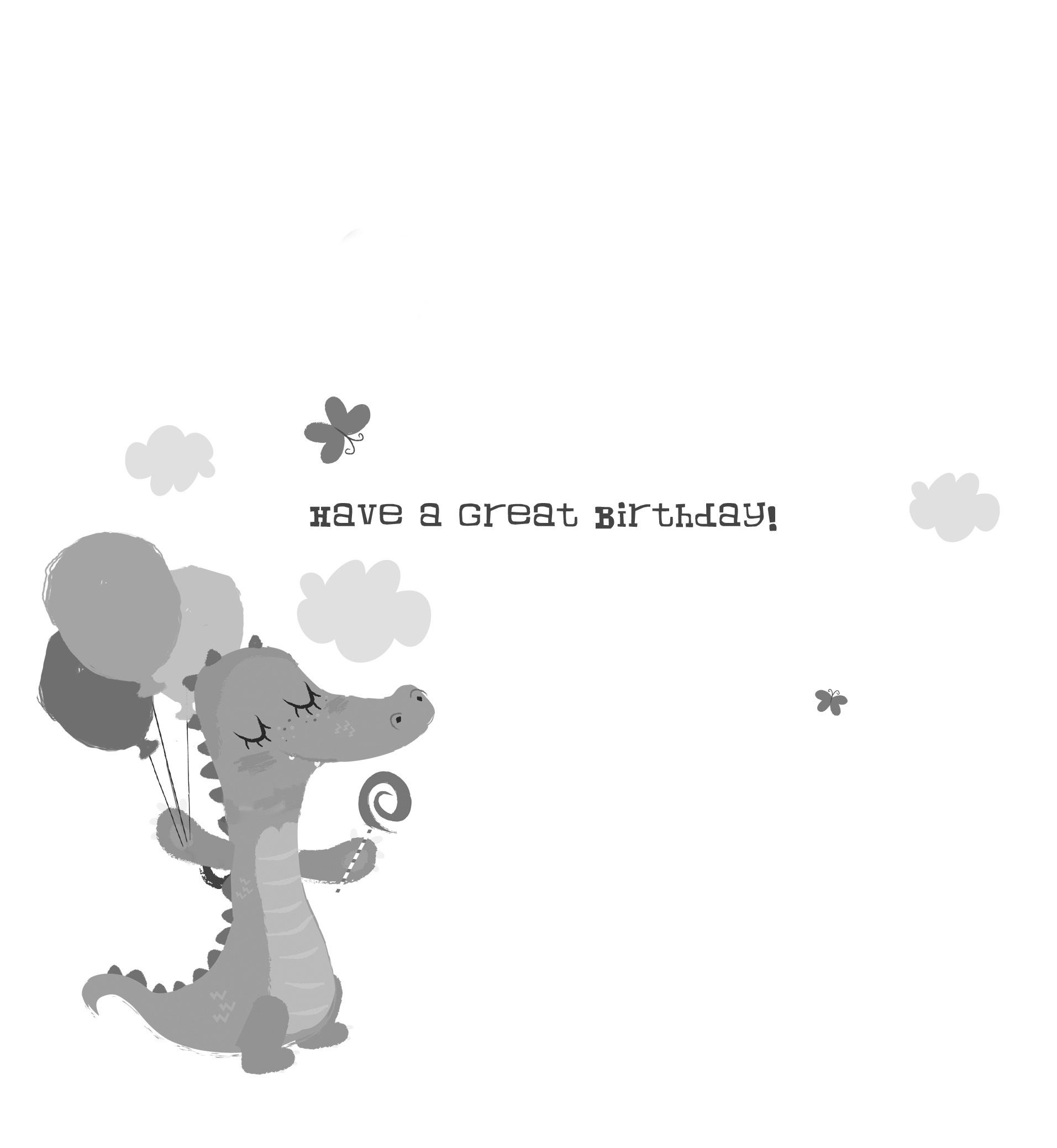 Snappy Birthday Crocodile Birthday Card - Image 2