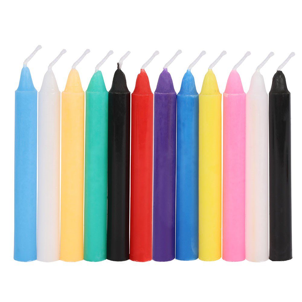 Pack of 12 Mixed Spell Candles – Colour Magic & Ritual Candles - Image 3