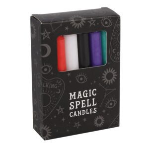Pack of 12 Mixed Spell Candles – Colour Magic & Ritual Candles