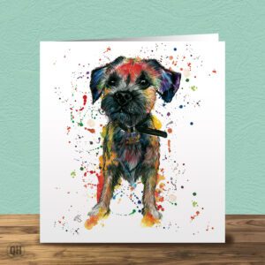 Watercolour Dog "Stringer" - Elizabeth Grant Art Card