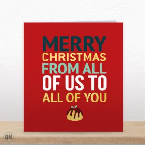 Merry Christmas From All Of Us To All Of You - Family Christmas Card