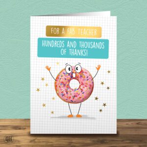 Teacher - Hundreds And Thousands Of Thanks! - Funny Teacher Thank You Card