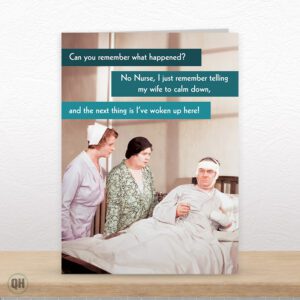 I Just Remember Asking My Wife To Calm Down... - Funny Retro Greetings Card
