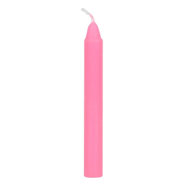 Pack of 12 Pink 'Friendship' Spell Candles - Image 4