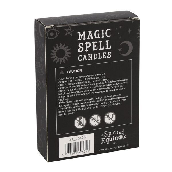 Pack of 12 Black 'Protection' Spell Candles - Image 3