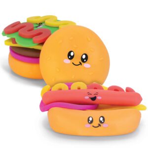 Fidget Fast Food Toys 2 Pack (Burger and Hot Dog)