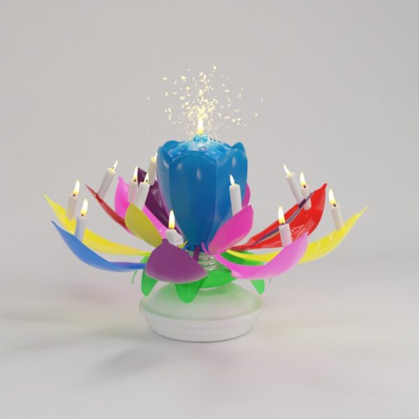 Quicklight Flower Power Musical Birthday Candle - Image 3