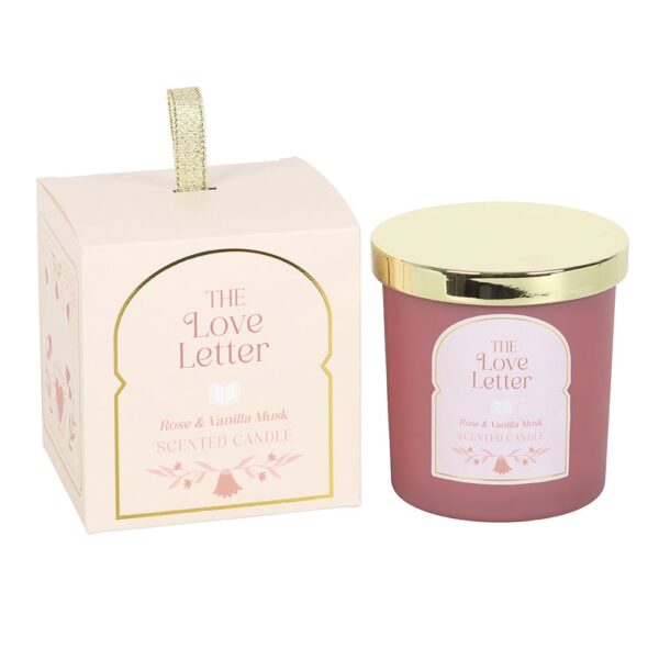 The Love Letter Rose & Vanilla Musk Candle - Image 2