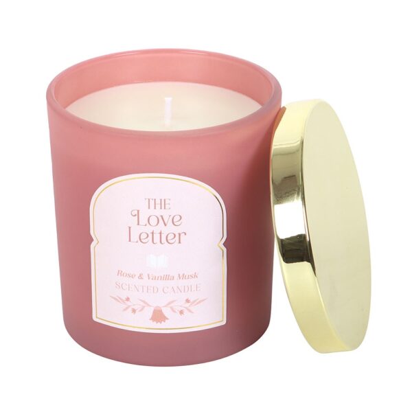The Love Letter Rose & Vanilla Musk Candle - Image 3
