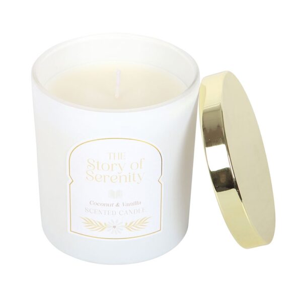 The Story of Serenity Coconut & Vanilla Candle - Image 3