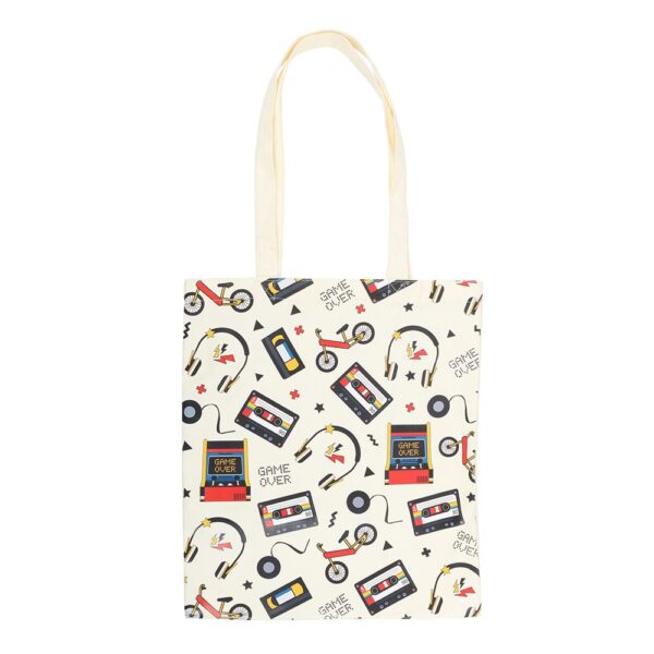 Retro 80s Print Polycotton Tote Bag - Image 2