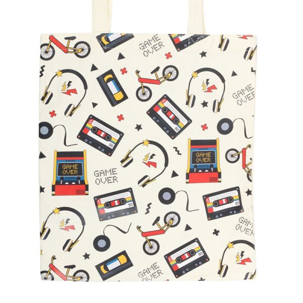 Retro 80s Print Polycotton Tote Bag - Image 3
