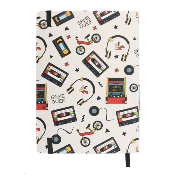 Retro 80s Print A5 Notebook - Image 3
