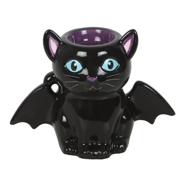Cute and Creepy Bat Cat Oil Burner and Wax Warmer - Image 2