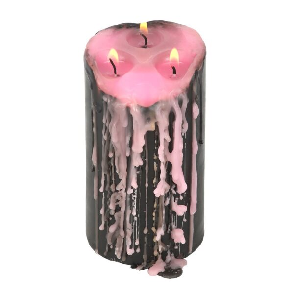 Large Pink Vampire Tears Pillar Candle - Image 3