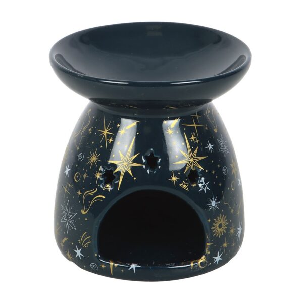 Blue Starry Night Oil Burner and Wax Warmer - Image 2