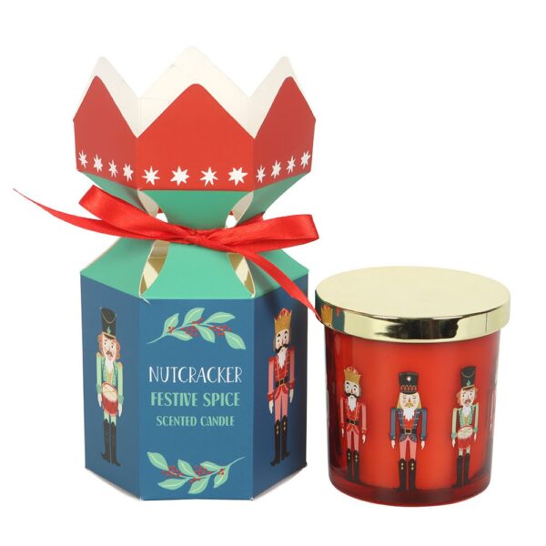 Nutcracker Print Festive Spice Tube Candle - Image 2
