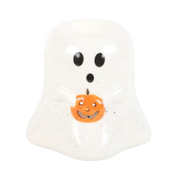 Ghost Shaped Oil Burner with Pumpkin - Image 2