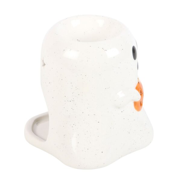 Ghost Shaped Oil Burner with Pumpkin - Image 3