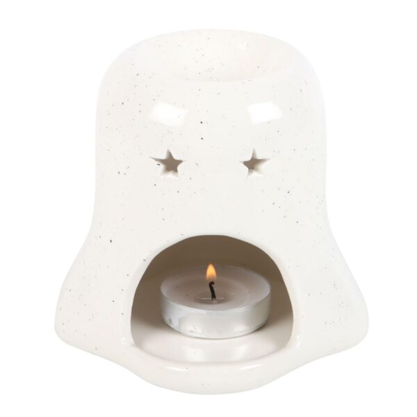 Ghost Shaped Oil Burner with Pumpkin - Image 4