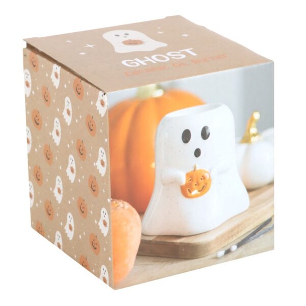 Ghost Shaped Oil Burner with Pumpkin - Image 5
