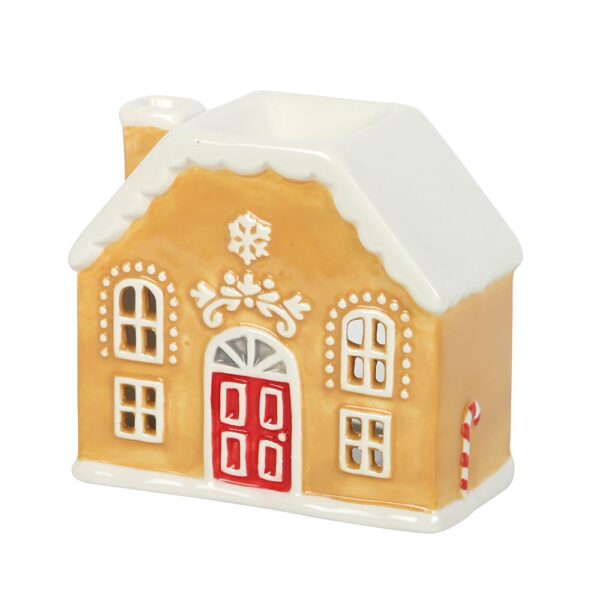 Candy Cane Gingerbread House Oil Burner and Wax Warmer - Image 2