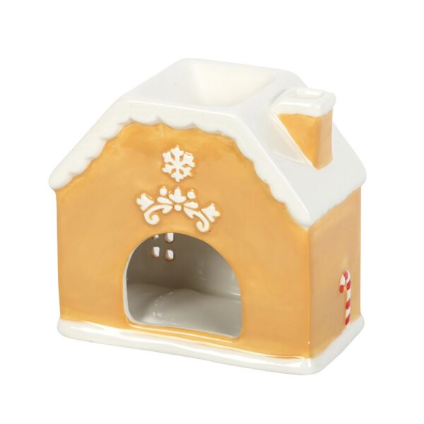 Candy Cane Gingerbread House Oil Burner and Wax Warmer - Image 3