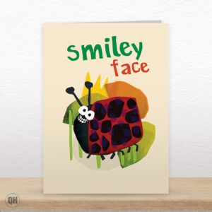 Smiley Face, Ladybird - Art Card By Paul Delaney