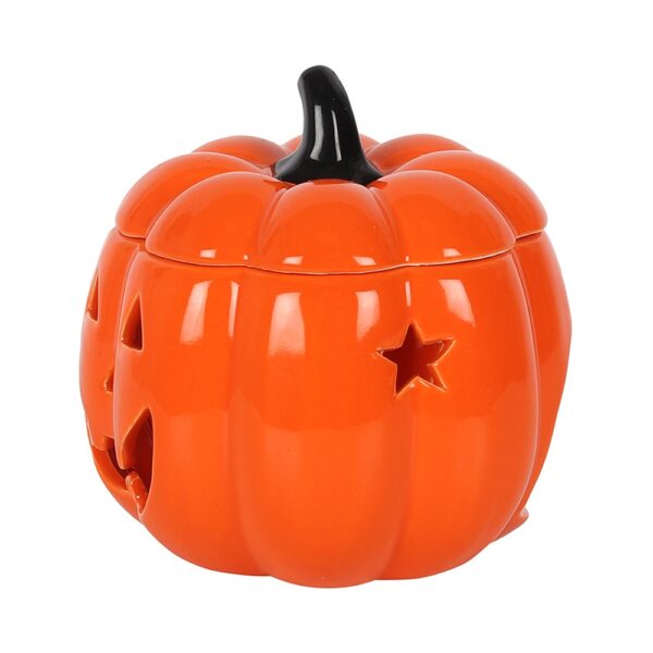 Orange Jack-O-Lantern Oil Burner - Image 3