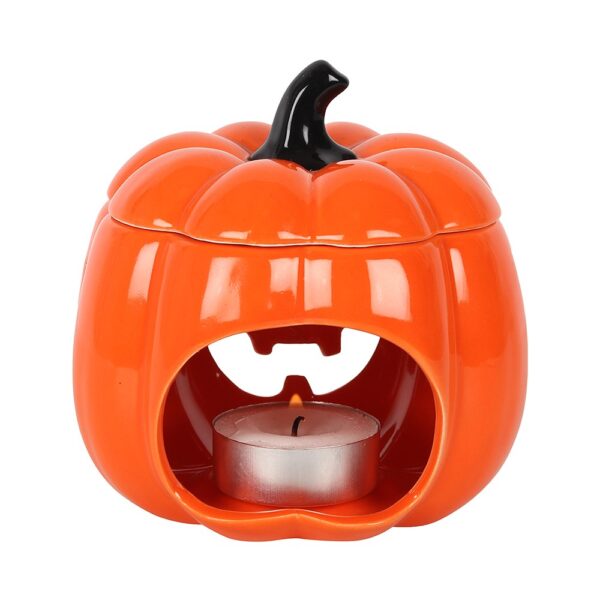 Orange Jack-O-Lantern Oil Burner - Image 2
