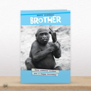 When Someone Wishes You A Happy Birthday - Funny Brother Birthday Card