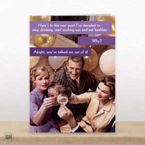 I've Decided To Stop Drinking And Start Working Out... - Funny New Year's Card