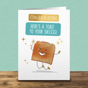Congratulations Here's A Toast To Your Success! - Funny Congrats Card
