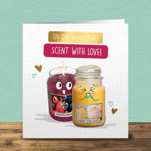On Our Anniversary, Scent With Love! - Funny Anniversary Card