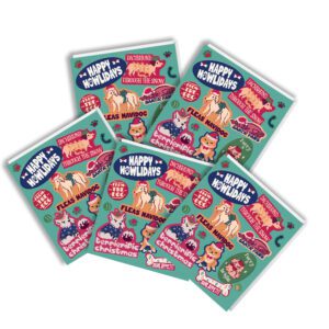 Dog Lovers Christmas Card Pack Of 5 Cards