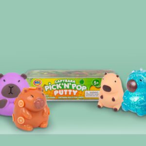 SUPER CAPYBARA FIDGET SENSORY SQUISHY SET (COLOURS VARY)