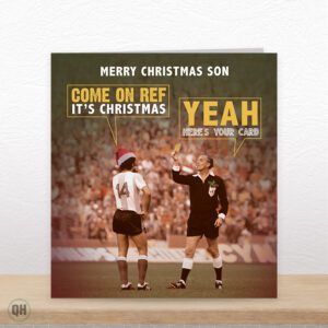 Son Football Christmas Card Here's Your Card! - Funny Son Christmas Card