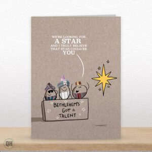 We're Looking For A Star! Bethlehem's Got Talent - Funny Christmas Card