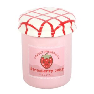 Kawaii Strawberry Jelly Jar Ceramic Oil Burner & Wax Melt Warmer