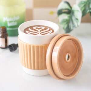 Coffee Cup Ceramic Oil Burner – Cosy Mug‑Style Wax Melt Burner