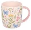 Luna Bloom Floral Mugs Set of 2 – Ceramic Coffee & Tea Cups - Image 4
