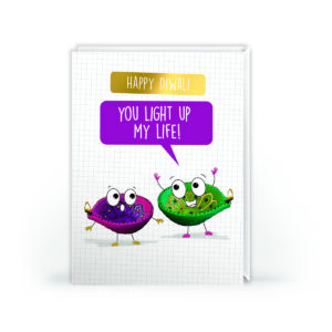 Cute Diwali Greeting Card – “You Light Up My Life”
