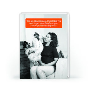 Funny Tinder Birthday Card – Big Cock Joke Vintage Humour