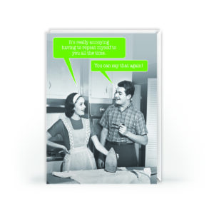 Funny Retro Birthday Card – You Can Say That Again Blank Inside
