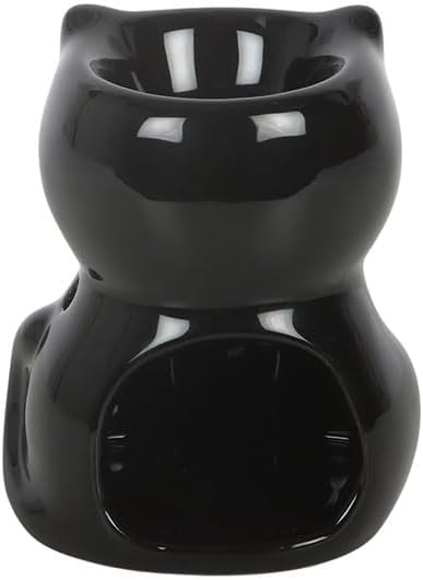 Black Cat Magick Oil Burner - Stylish Black Cat Design - Image 3