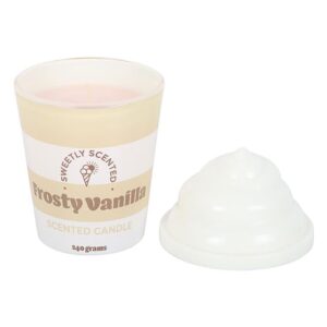 Frosty Vanilla Ice Cream Scented Candle Creamy Vanilla Fragrance