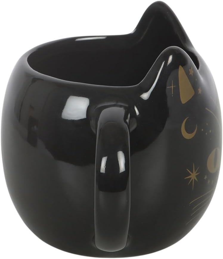Magick Black Cat Face Mug - Novelty Ceramic Tea Coffee Cup - Image 5